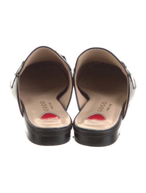 Gucci Web Accent Leather Mules