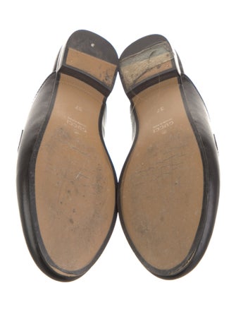 Gucci Web Accent Leather Mules