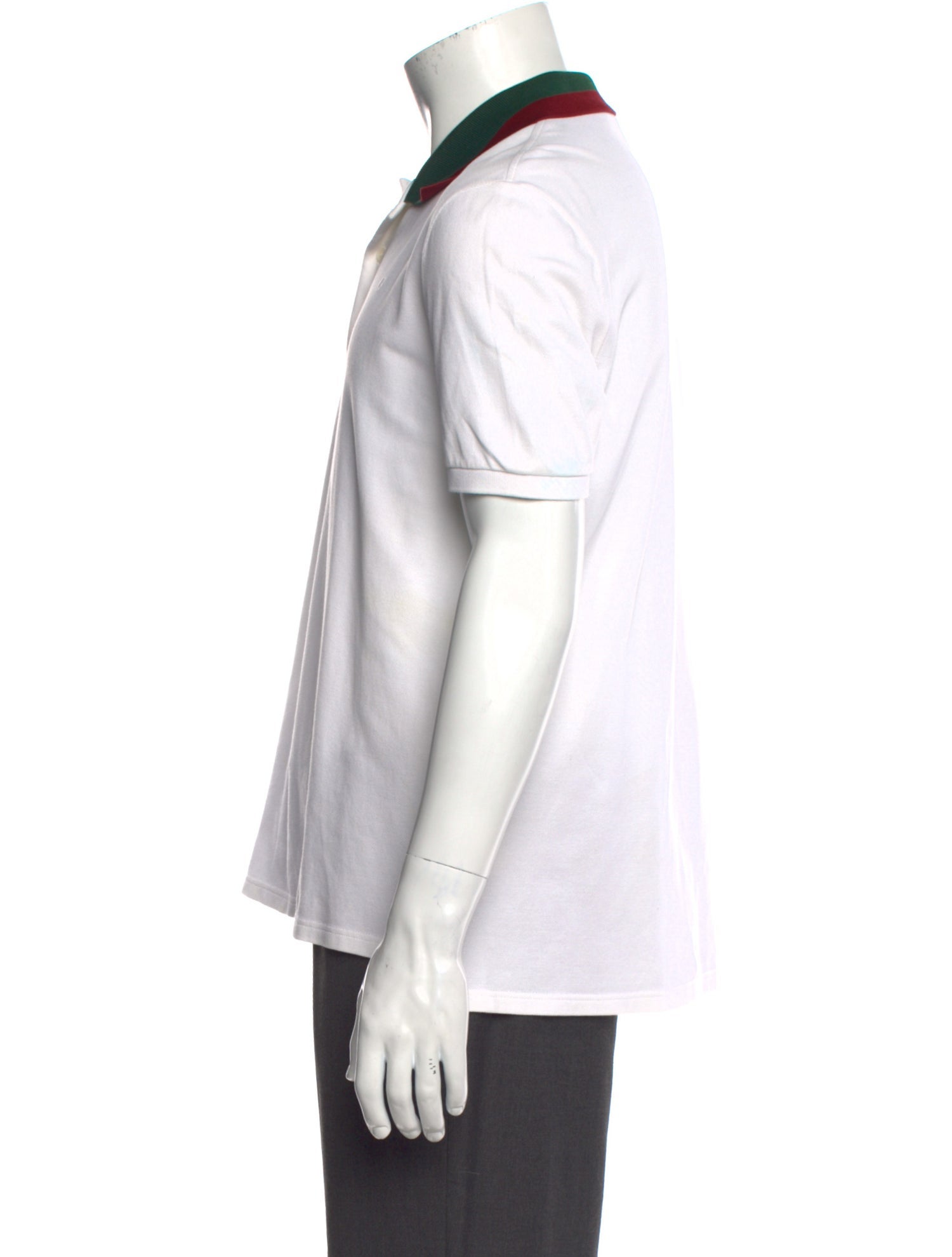 Gucci Web Accent Collar Polo Shirt