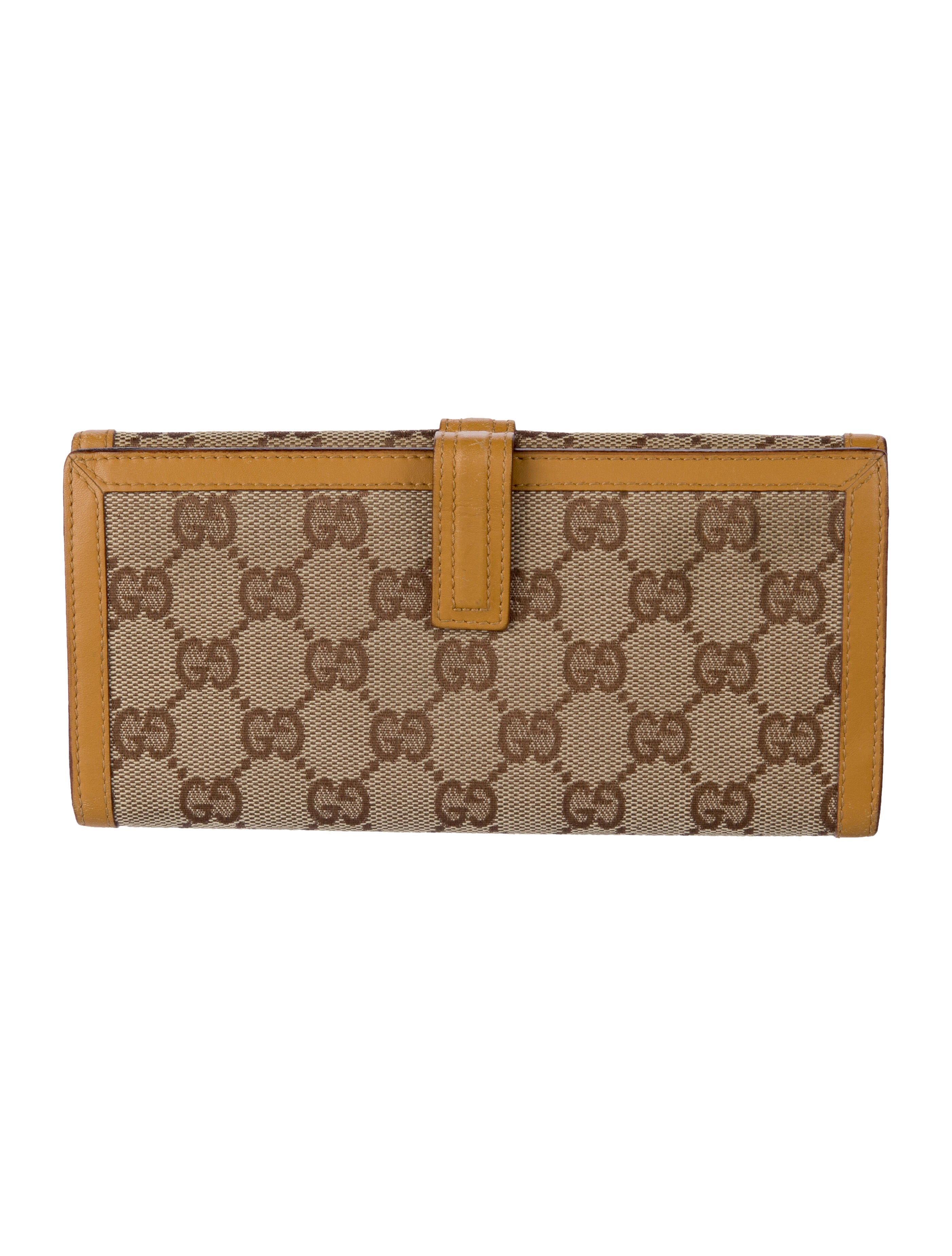 Gucci Vintage GG Canvas Continental Wallet