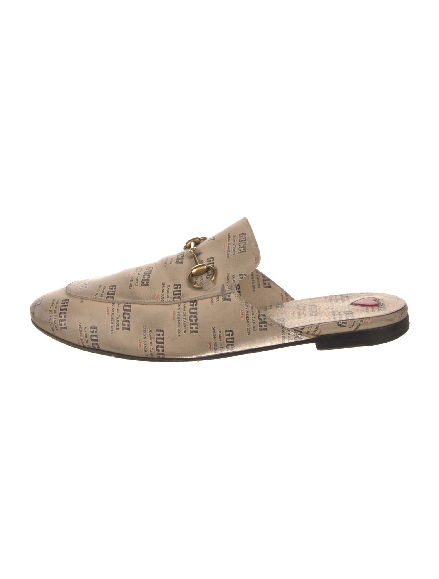 Gucci Horsebit Accent Leather Mules