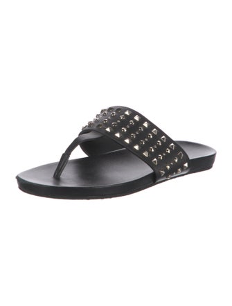 Gucci Leather Studded Accents Slides