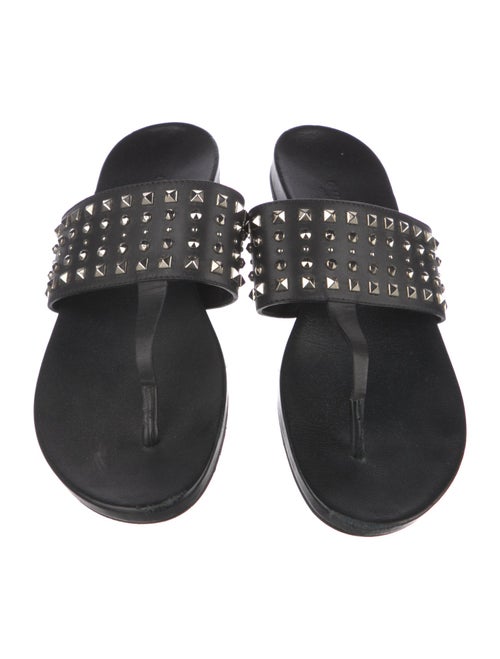Gucci Leather Studded Accents Slides