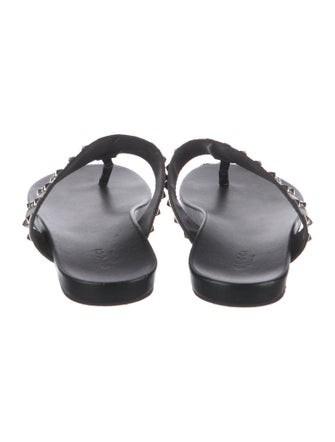 Gucci Leather Studded Accents Slides