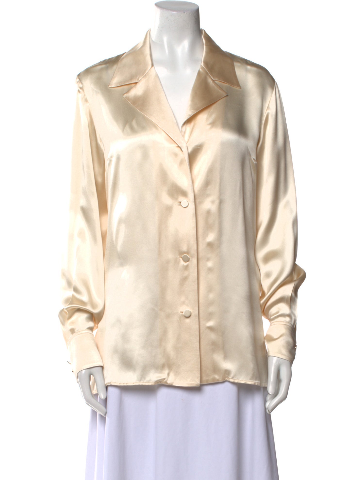 Gucci 2022 Silk Button-Up Top