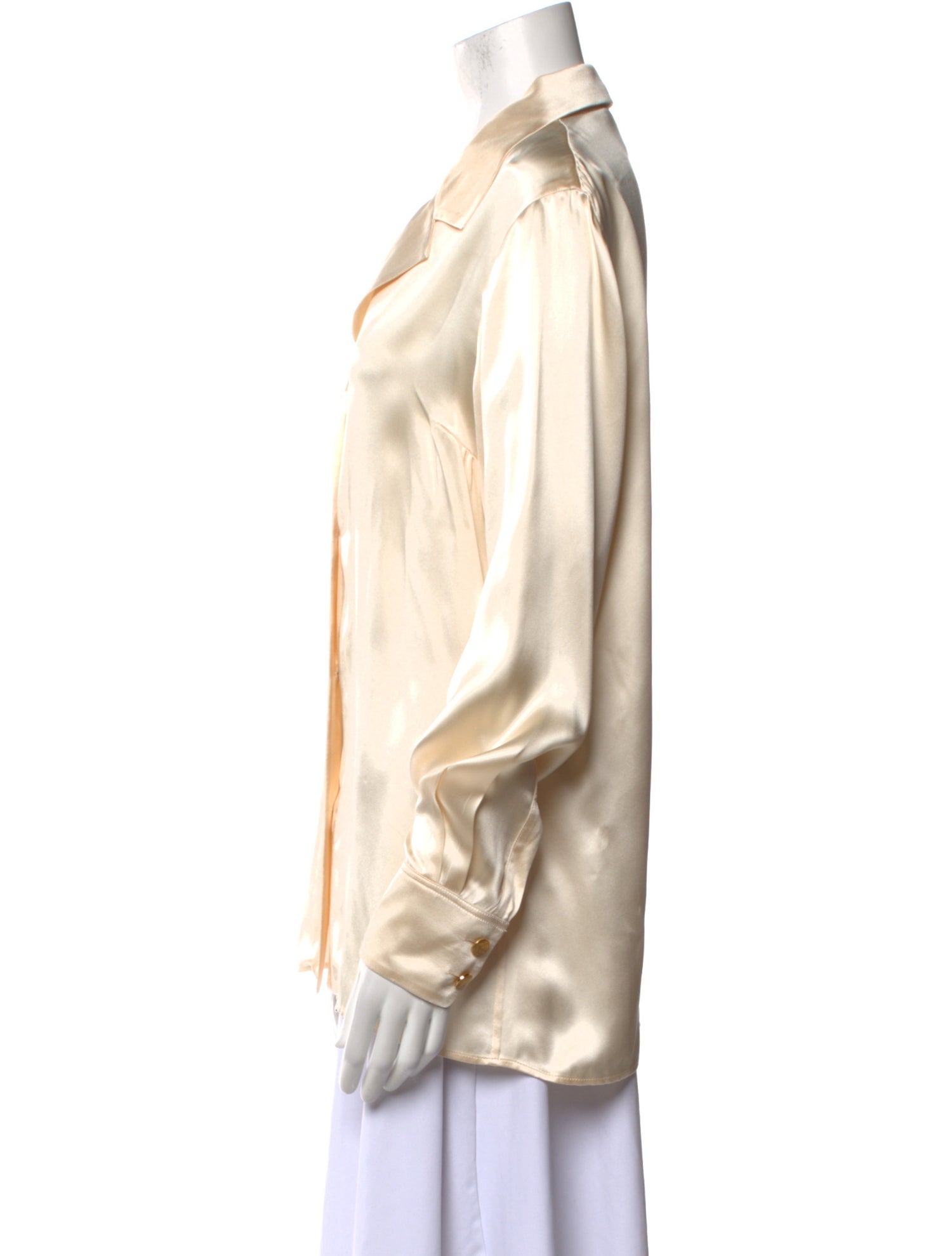 Gucci 2022 Silk Button-Up Top