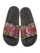 Gucci Printed Embroidered Accent Slides