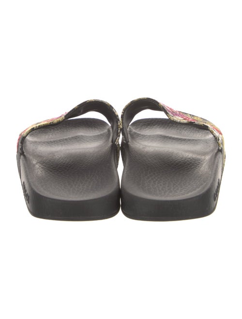 Gucci Printed Embroidered Accent Slides