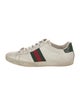 Gucci Web Accent Leather Sneakers