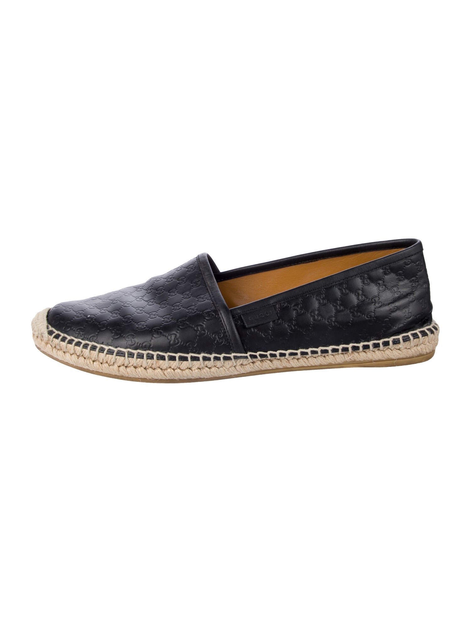 Gucci Microguccissima Pattern Leather Espadrilles