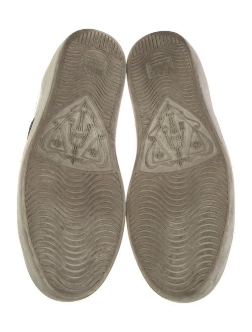 Gucci Web Accent Leather Sneakers