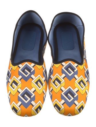 Gucci Satin Printed Loafers