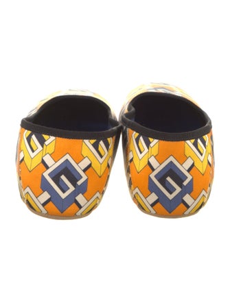 Gucci Satin Printed Loafers