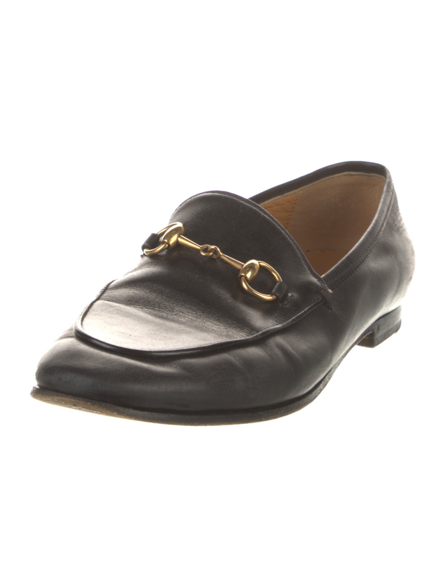 Gucci Horsebit Accent Leather Loafers