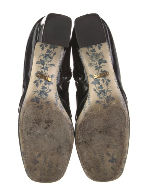 Gucci Double G Logo Patent Leather Boots