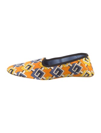 Gucci Satin Printed Loafers