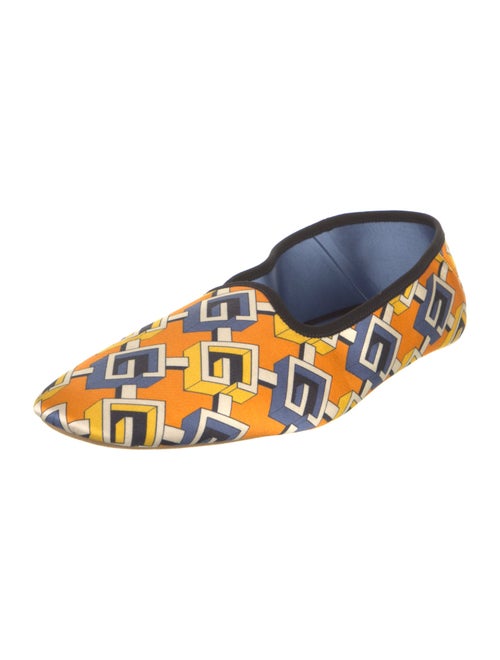 Gucci Satin Printed Loafers