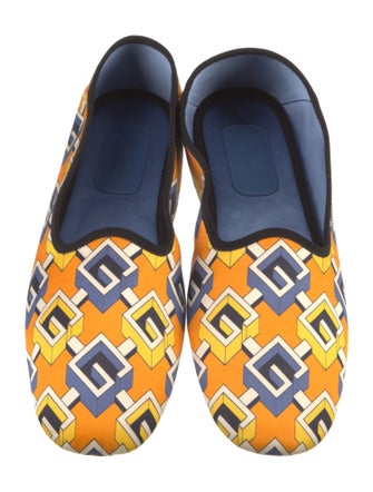 Gucci Satin Printed Loafers