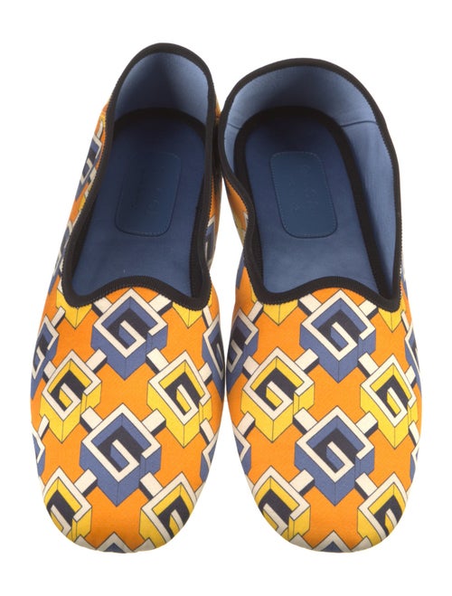 Gucci Satin Printed Loafers