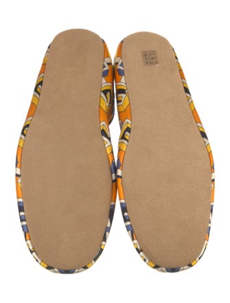 Gucci Satin Printed Loafers