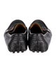 Gucci Web Accent Leather Loafers