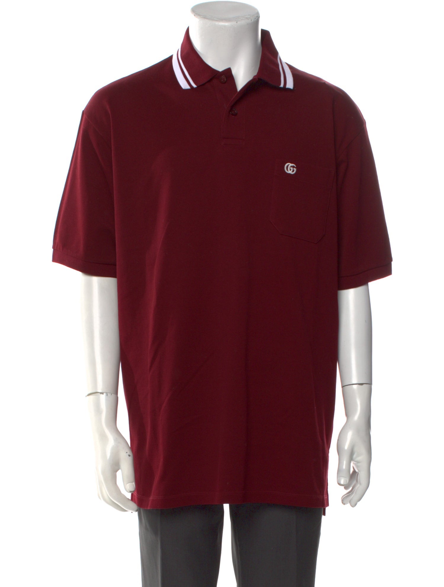 Gucci 2025 Pique Logo Embroidered Pocket Polo Shirt w/ Tags