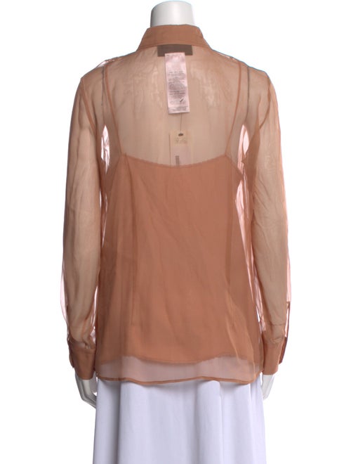 Gucci Long Sleeve Button-Up Top