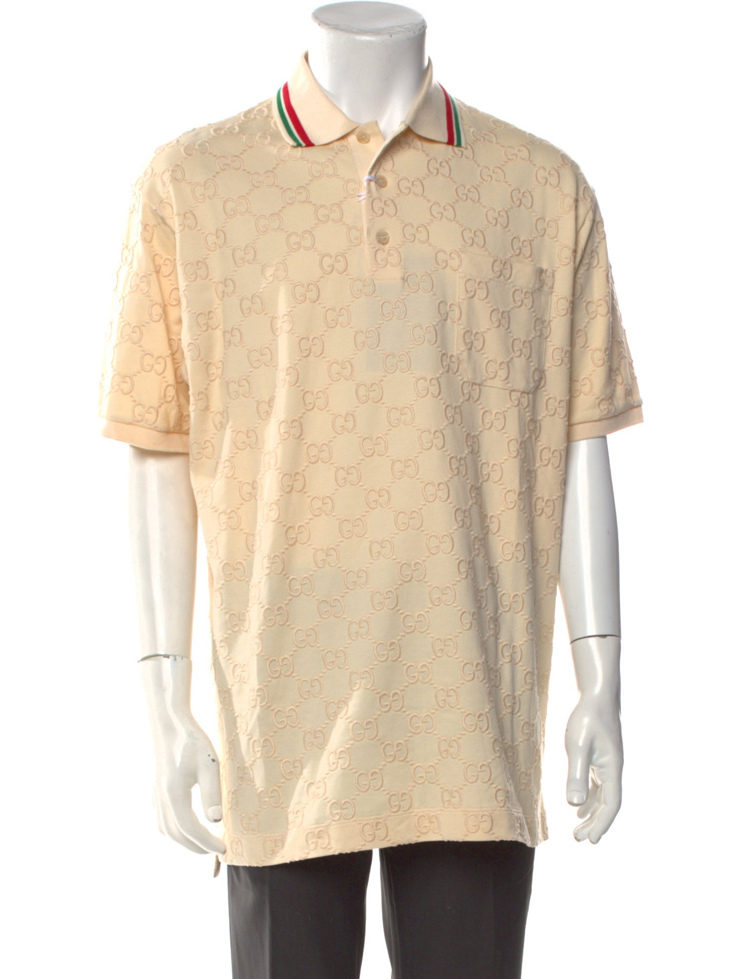 Gucci GG Logo Collar Polo Shirt w/ Tags