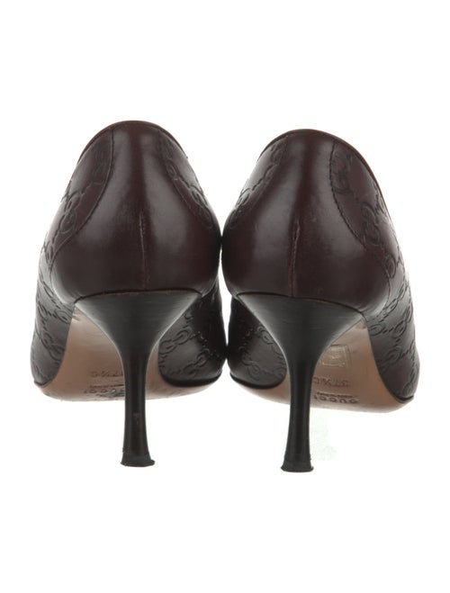 Gucci GG Signature Leather Pumps