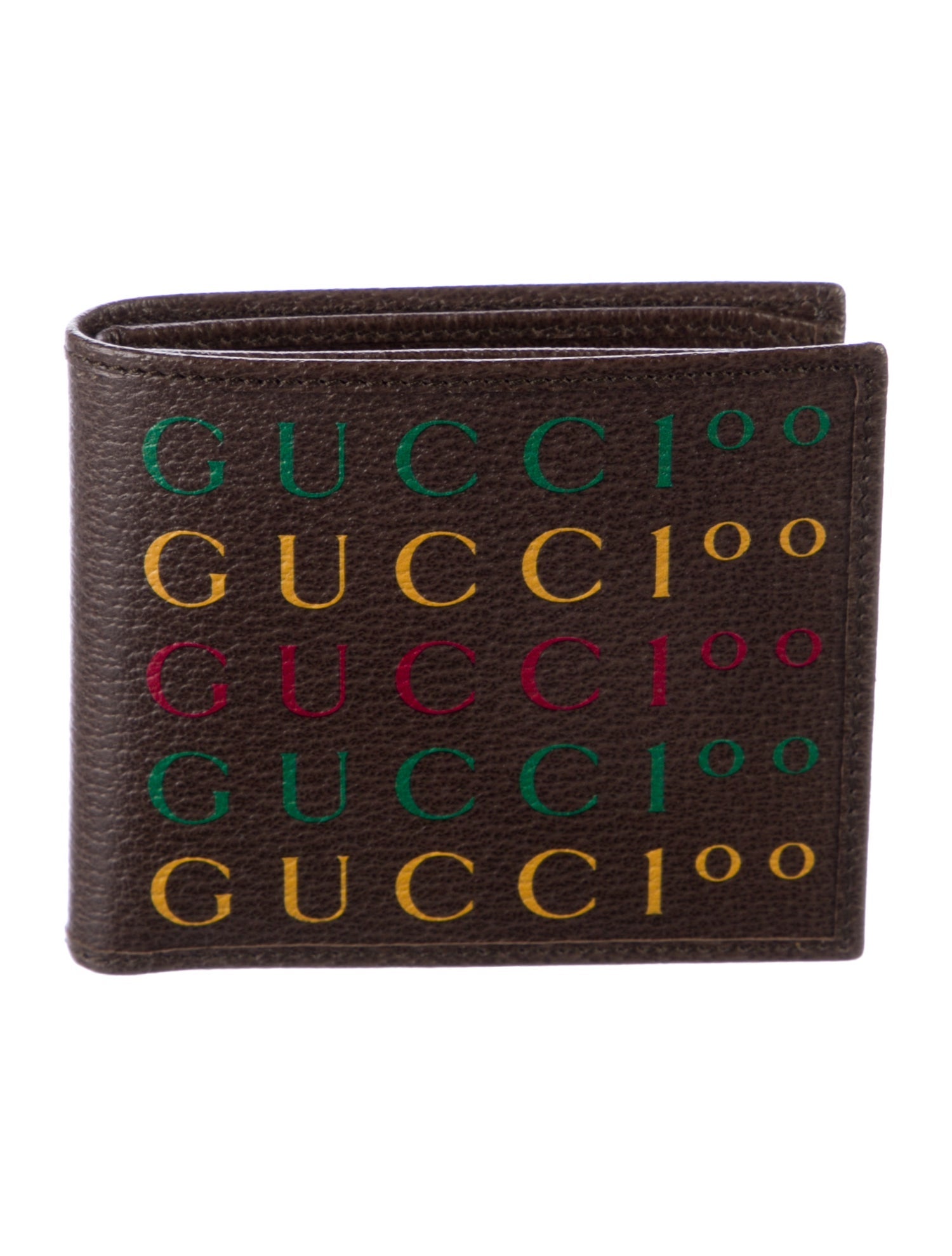 Gucci Leather Printed Bifold Wallet
