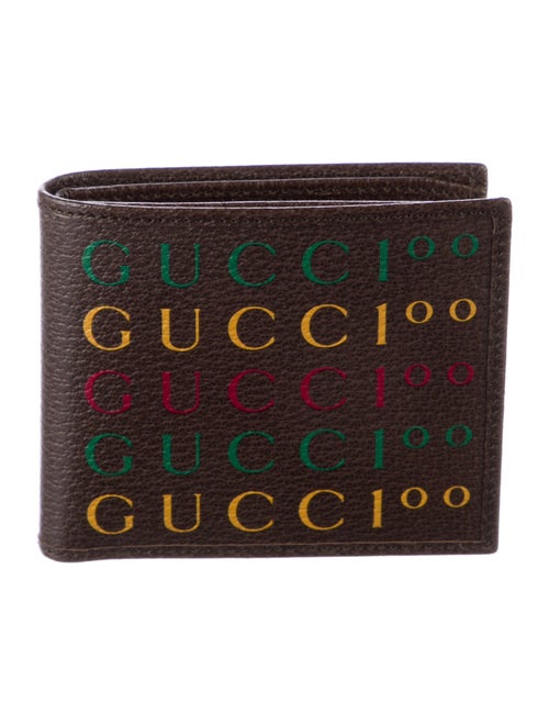 Gucci Leather Printed Bifold Wallet