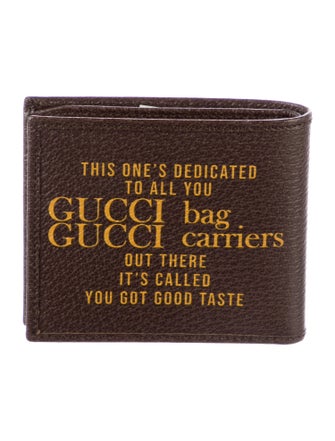 Gucci Leather Printed Bifold Wallet