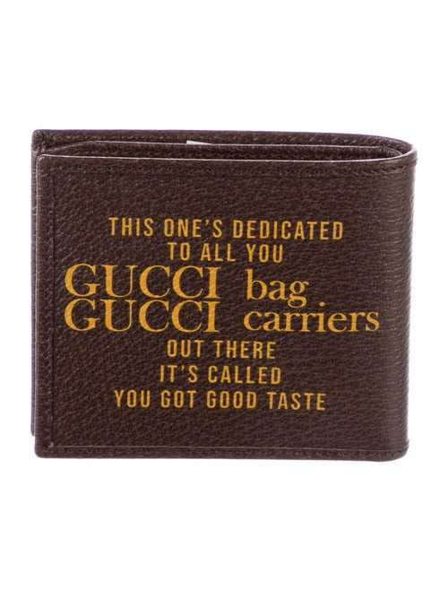 Gucci Leather Printed Bifold Wallet