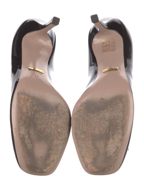Gucci Horsebit Accent Patent Leather Pumps