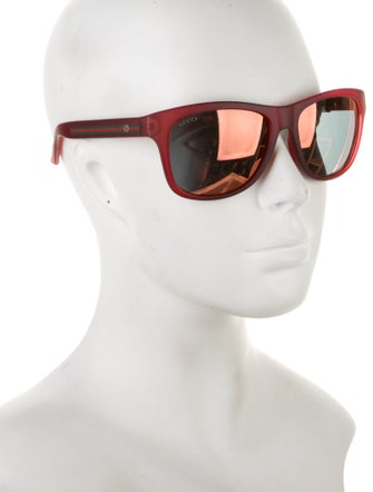 Gucci Web Accent Wayfarer Sunglasses