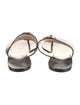 Gucci Double G Logo Leather Flip Flops