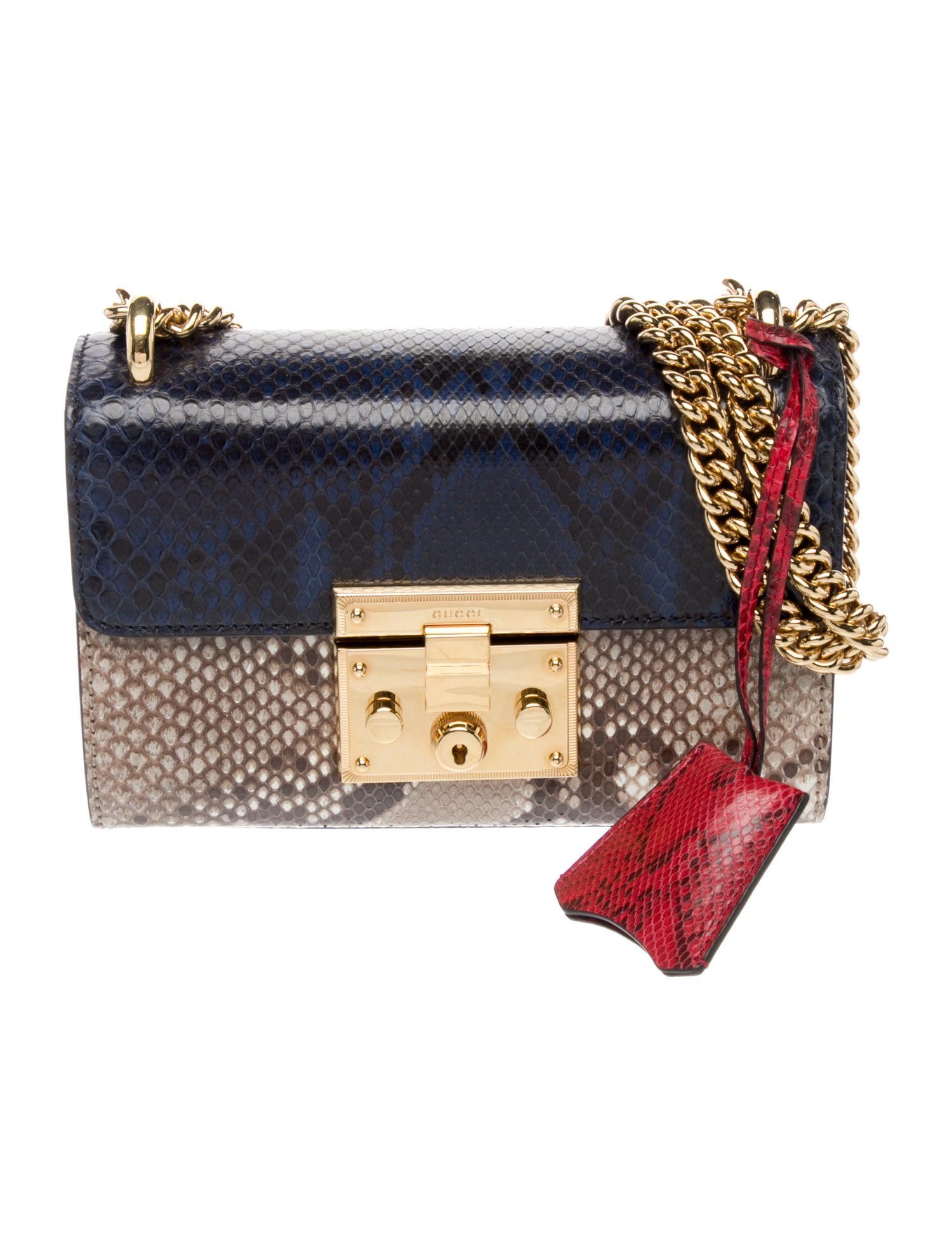 Gucci Snakeskin Padlock Small