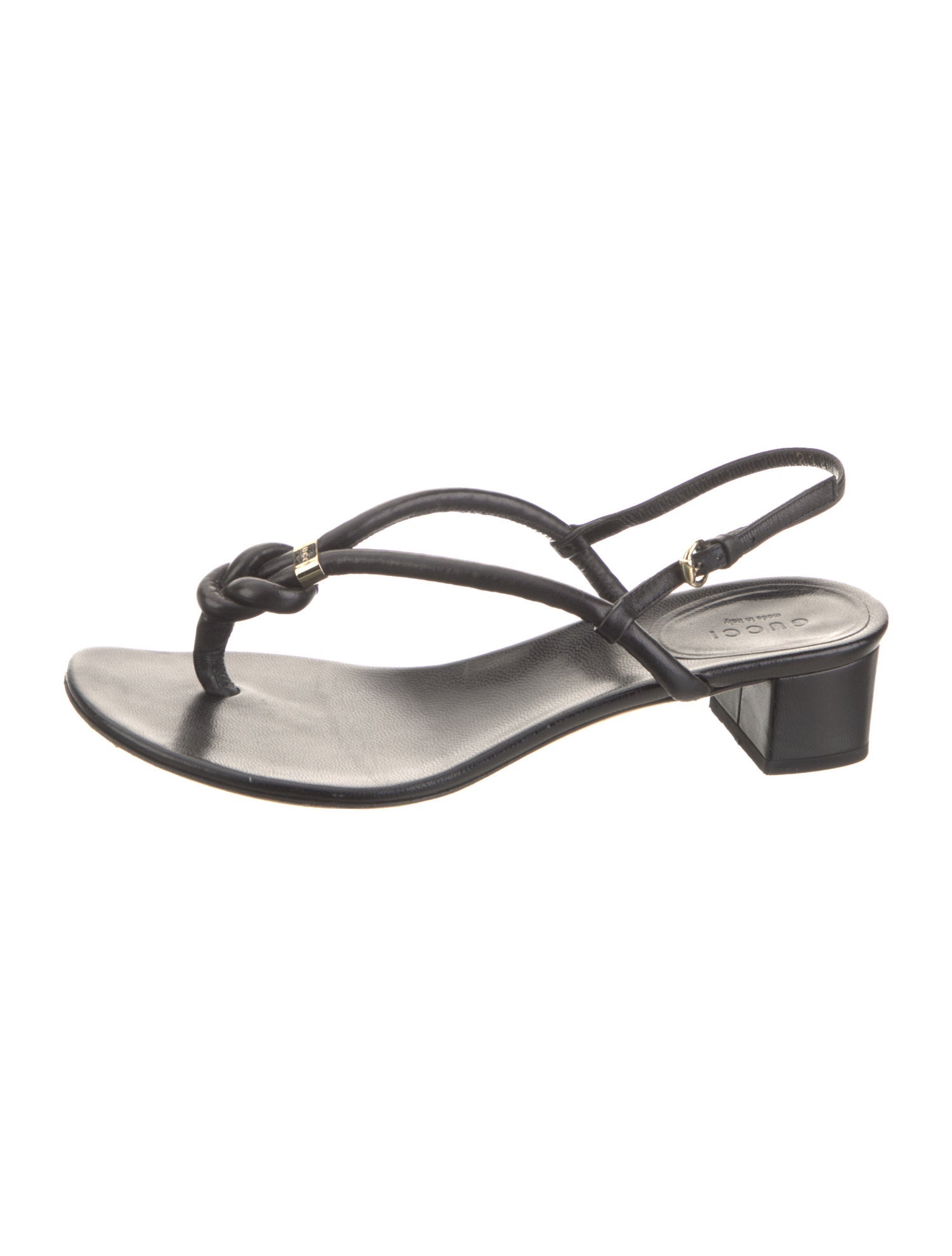 Gucci Leather Slingback Sandals