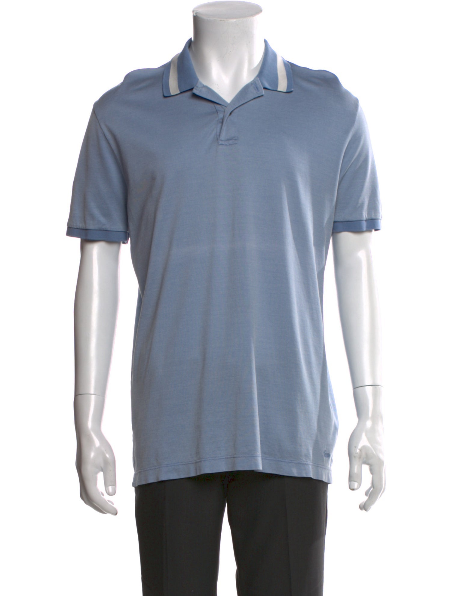 Gucci Web Accent Collar Polo Shirt