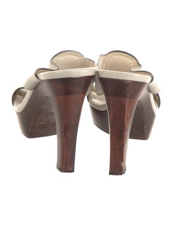 Gucci Interlocking G Logo Leather Slides