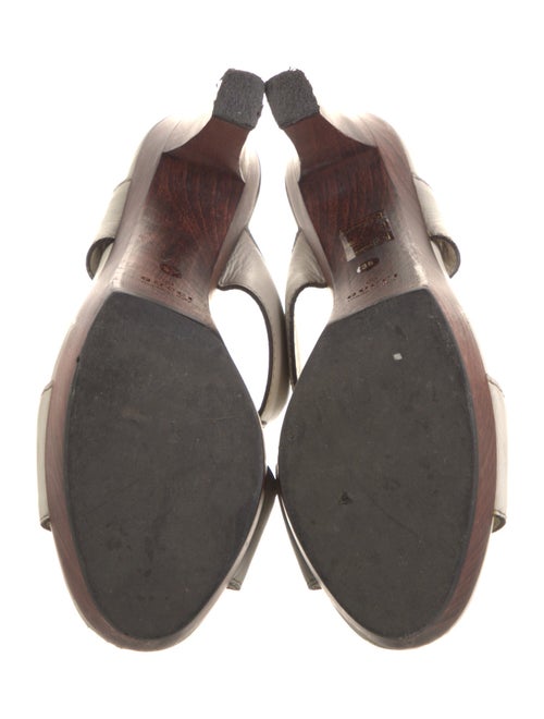 Gucci Interlocking G Logo Leather Slides