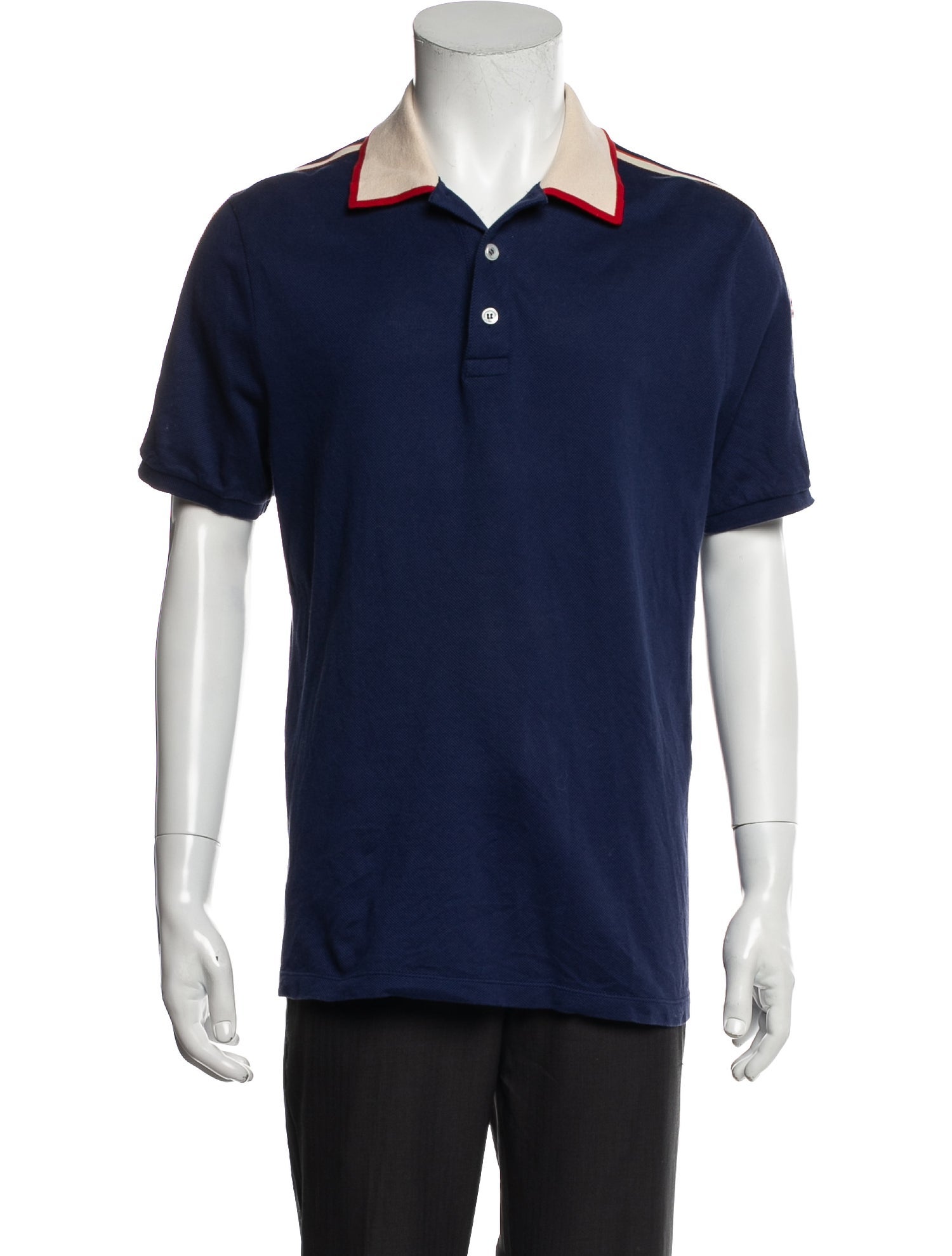 Gucci Signature Logo Crew Neck Polo Shirt
