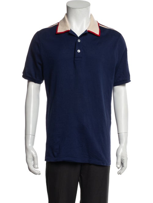 Gucci Signature Logo Crew Neck Polo Shirt
