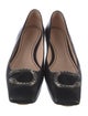 Gucci Dionysus Accent Leather Ballet Flats