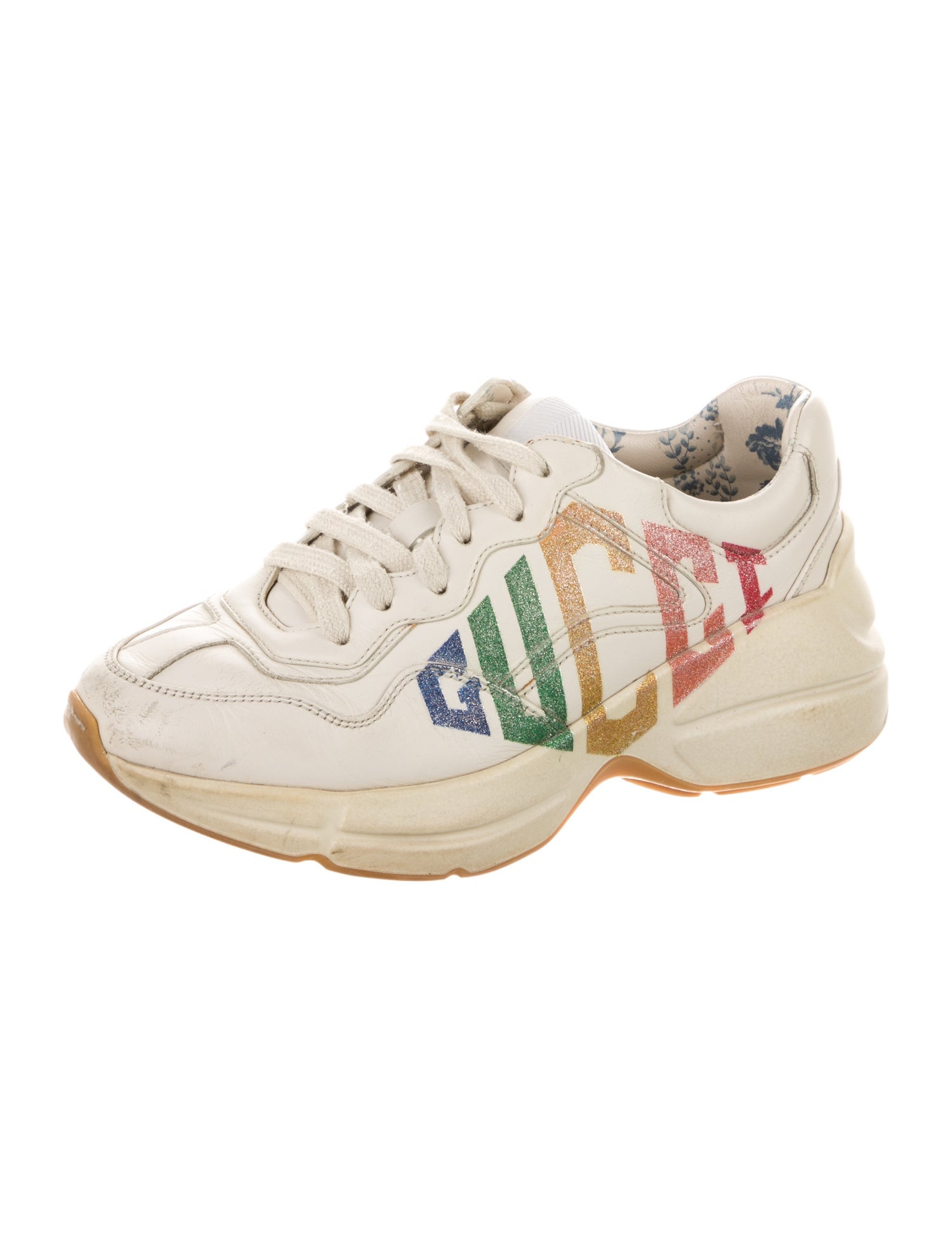 Gucci Girls Leather Low Top Shoe