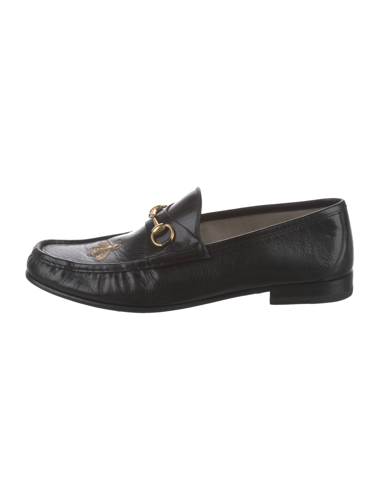 Gucci Horsebit Accent Leather Dress Loafers