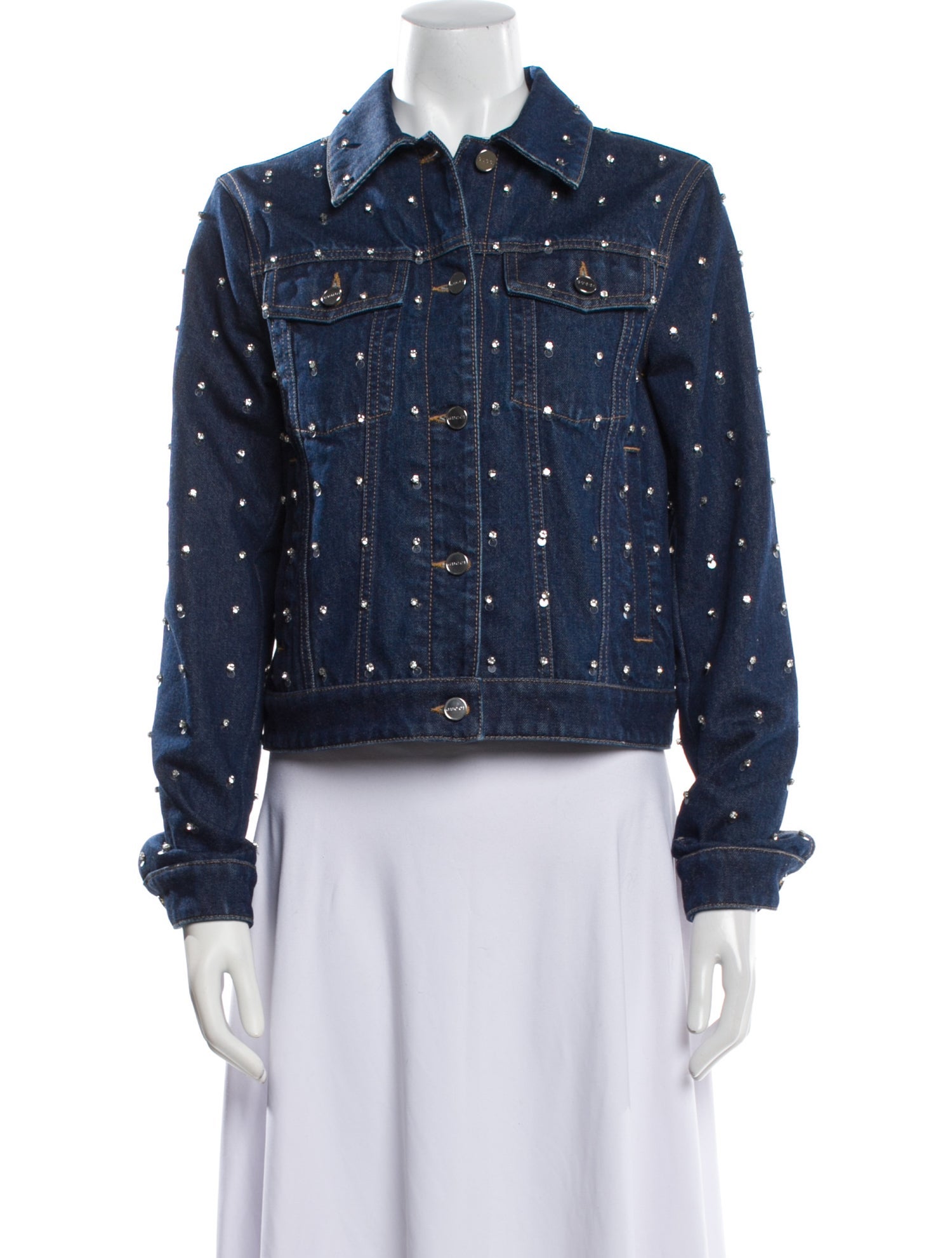 Gucci 2025 Printed Denim Jacket w/ Tags