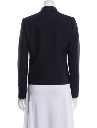 Gucci Eschatology Jacquard Checkered Blazer Wool Blazer