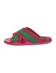 Gucci Rubber Colorblock Pattern Slides