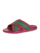 Gucci Rubber Colorblock Pattern Slides